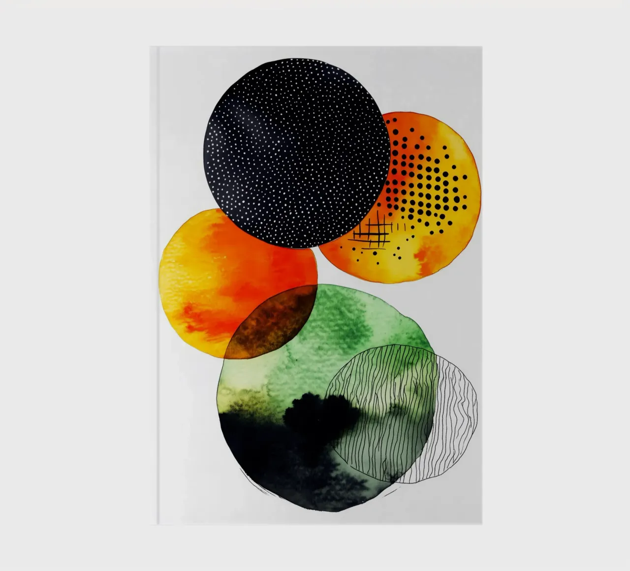 Abstraction no 17 notebook by Justyna Jaszke JBJart