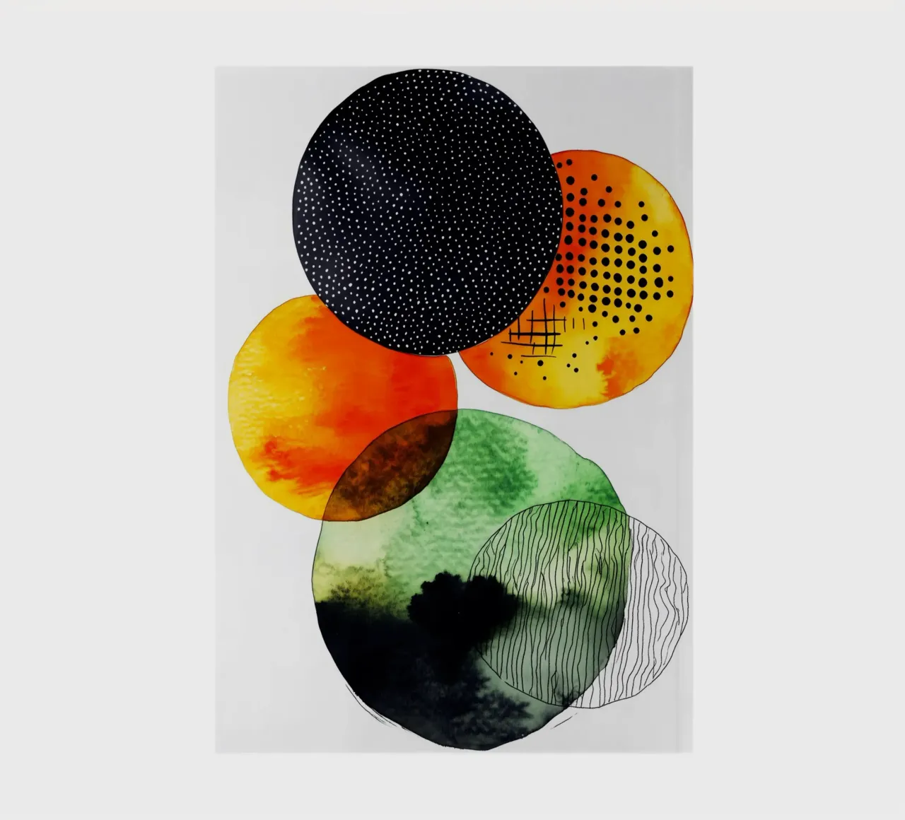 Abstraction no 17 notebook by Justyna Jaszke JBJart