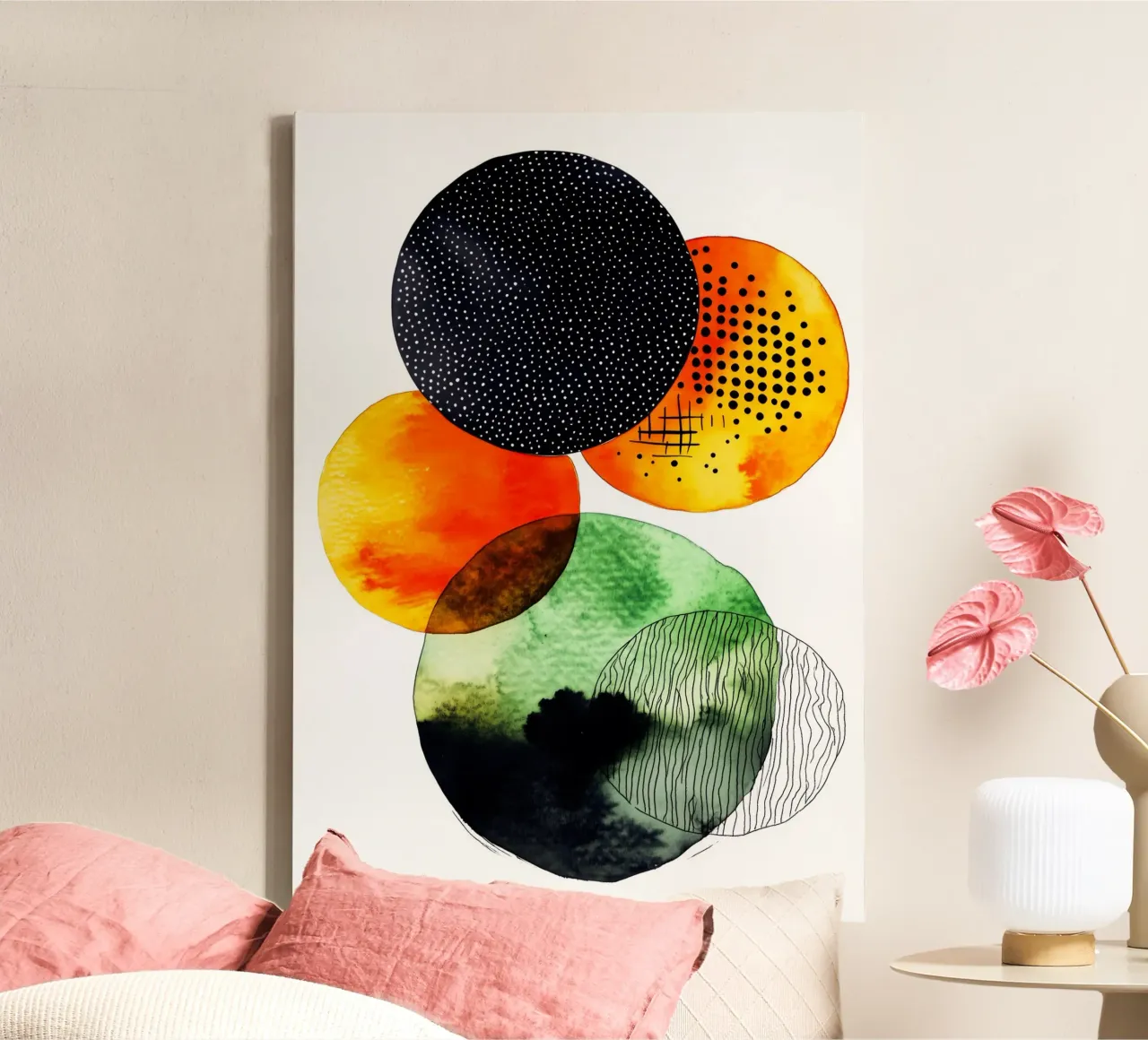 Abstraction no 17 canvas by Justyna Jaszke JBJart