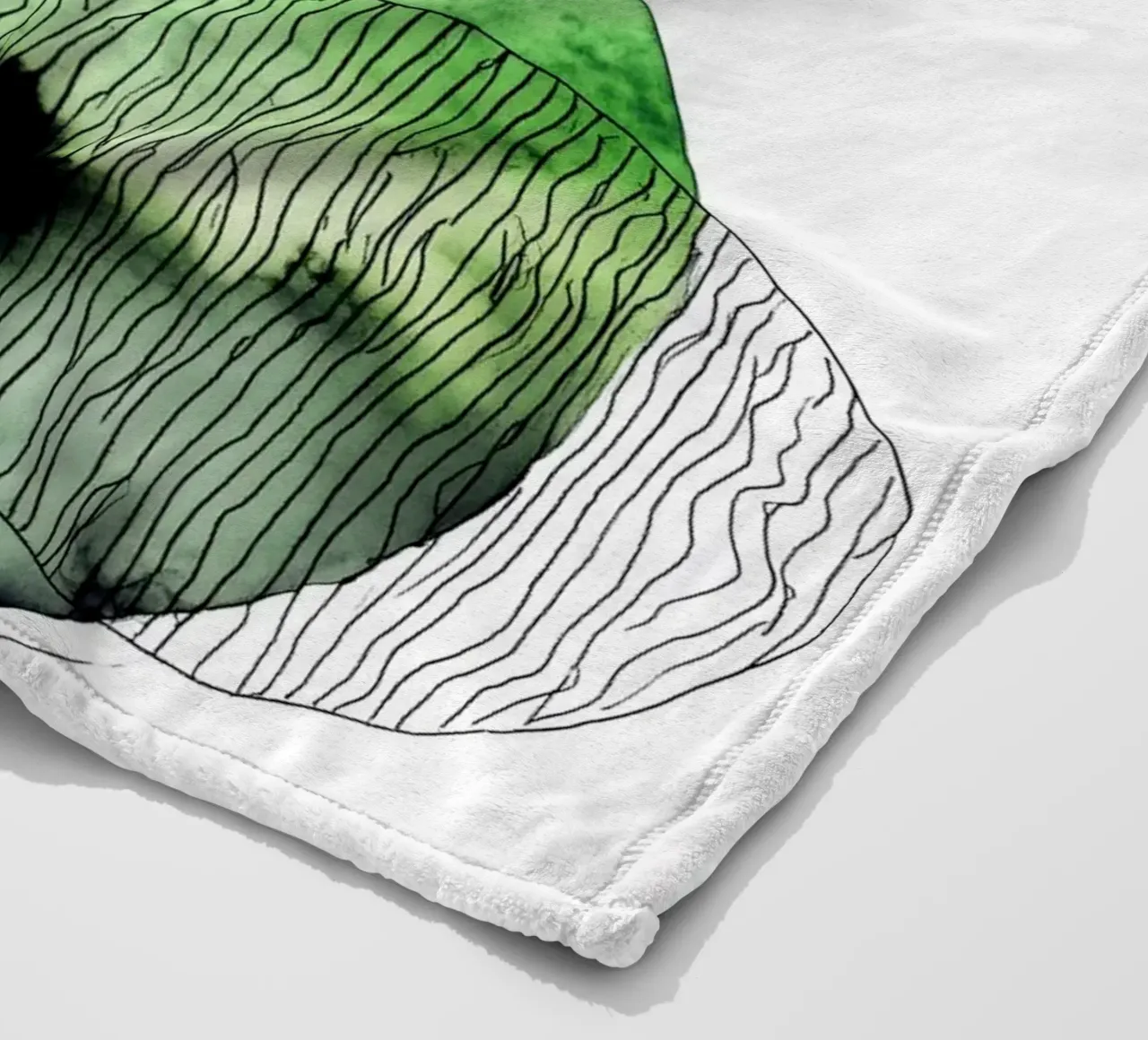 Abstraction no 17 fleece blanket by Justyna Jaszke JBJart