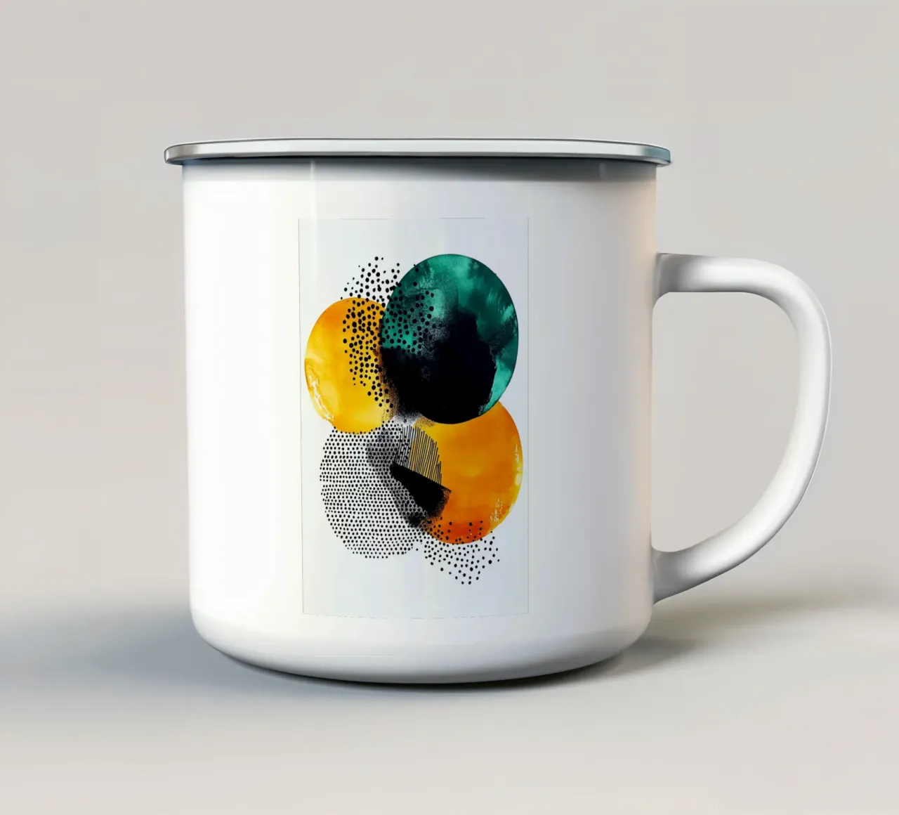 Astrazione n. 18 tazza in smalto da Justyna Jaszke JBJart