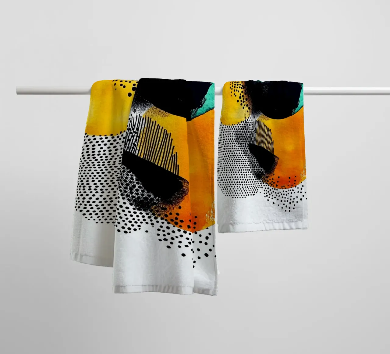 Abstraction no 18 towel by Justyna Jaszke JBJart