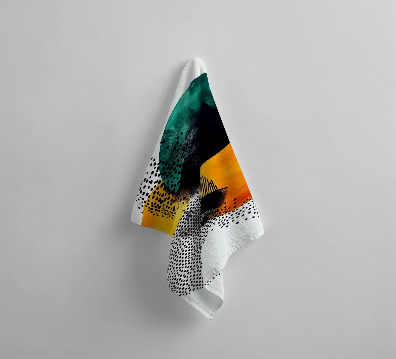 Abstraction no 18 towel by Justyna Jaszke JBJart