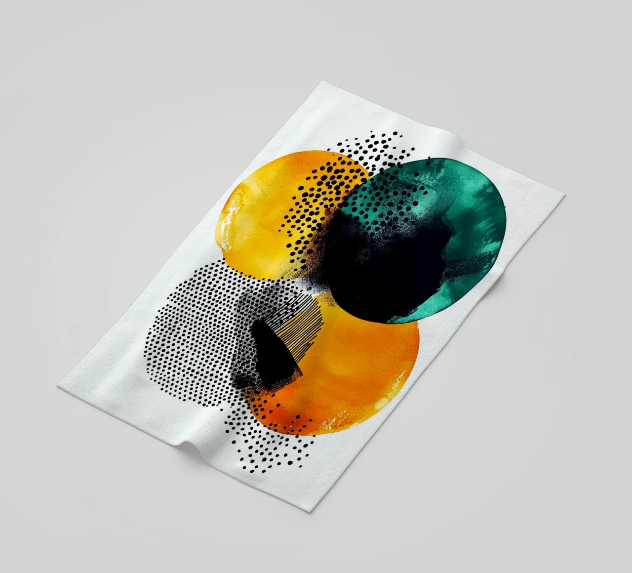 Abstraction no 18 beach towel by Justyna Jaszke JBJart