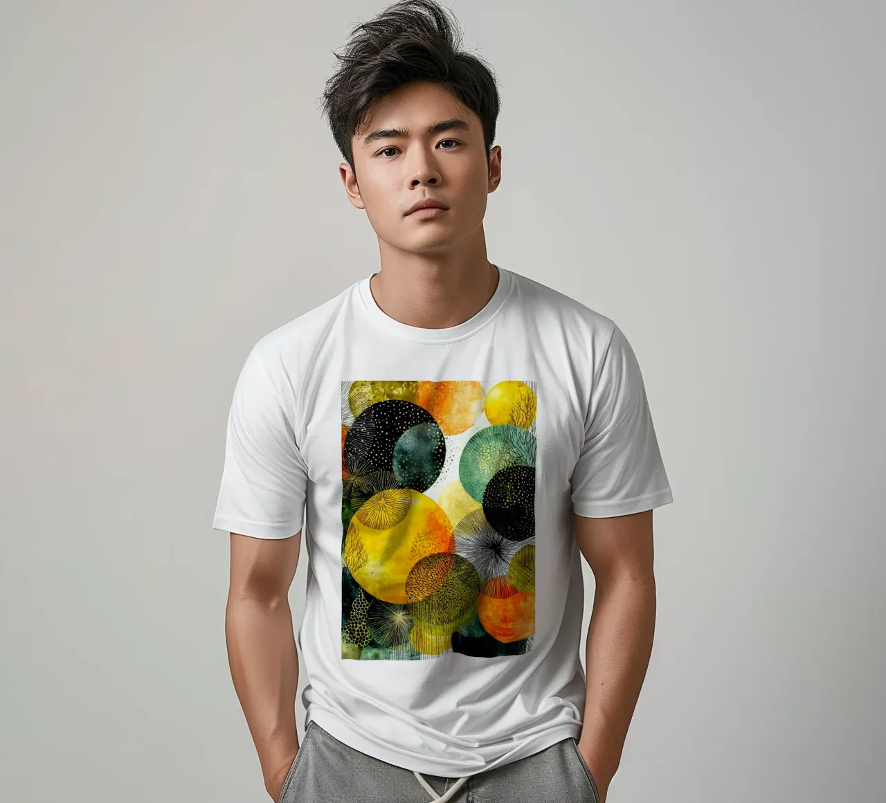 Abstraction no 19 t-shirt by Justyna Jaszke JBJart