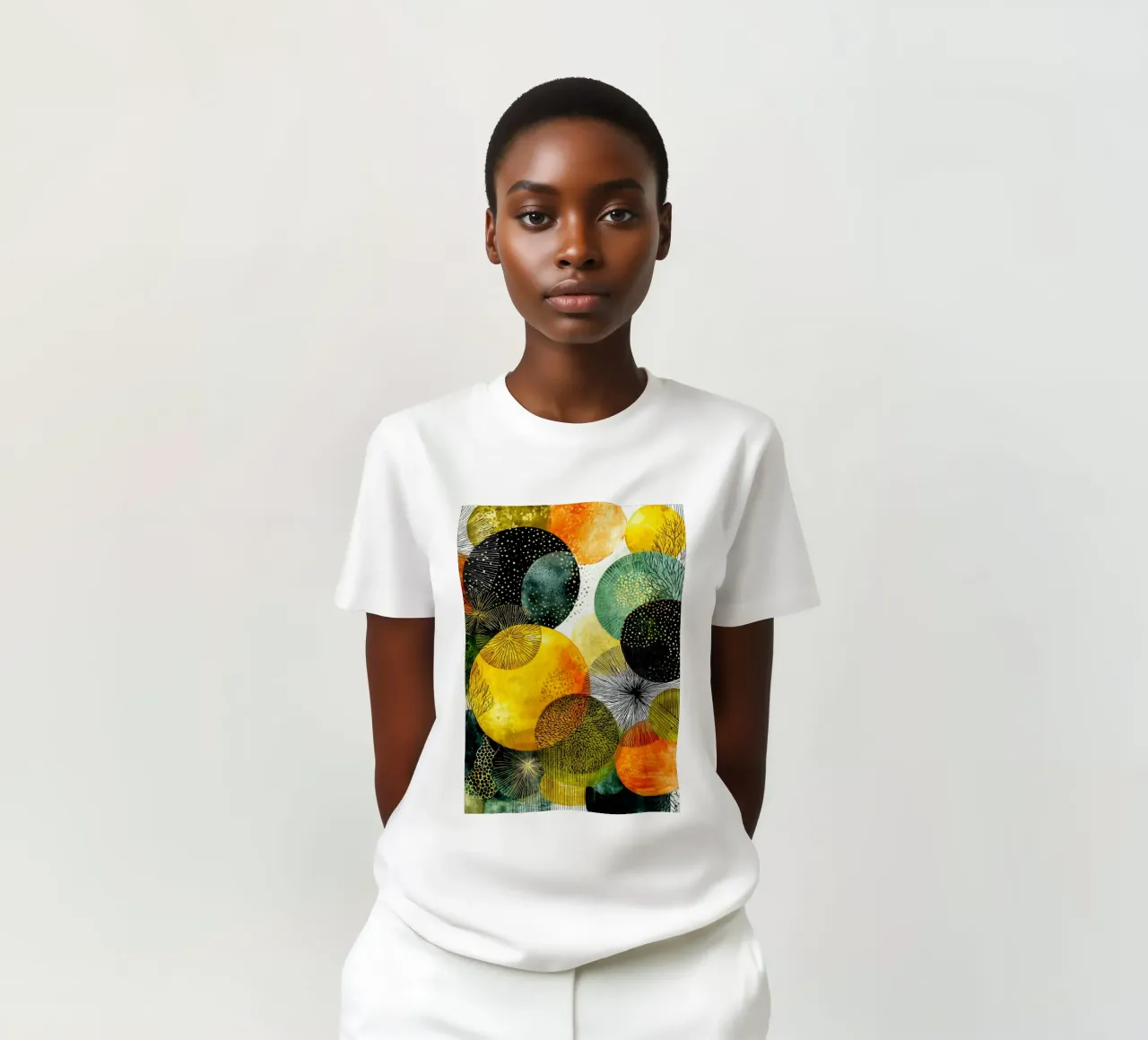 Abstraction no 19 t-shirt by Justyna Jaszke JBJart