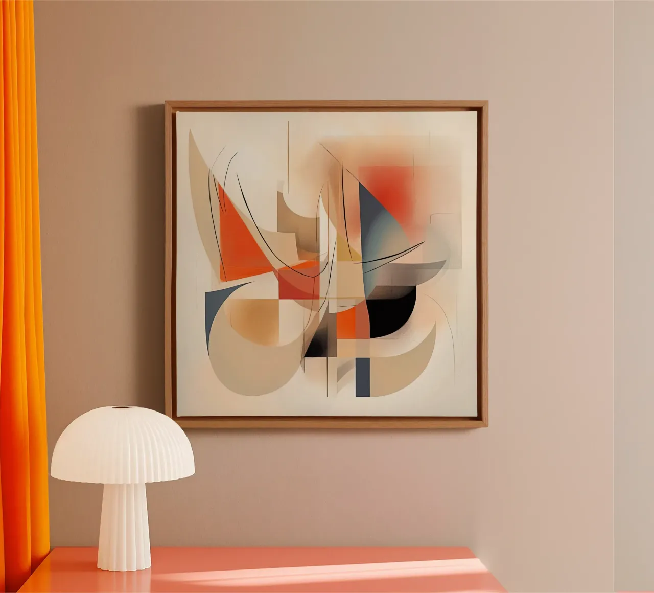 Muurkunst van Imagine canvas met Baklijst van Imagine