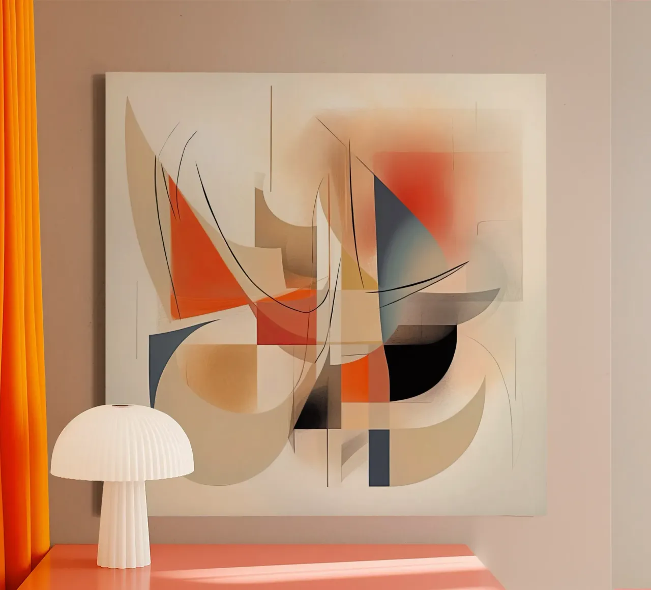 Muurkunst van Imagine canvas met Baklijst van Imagine