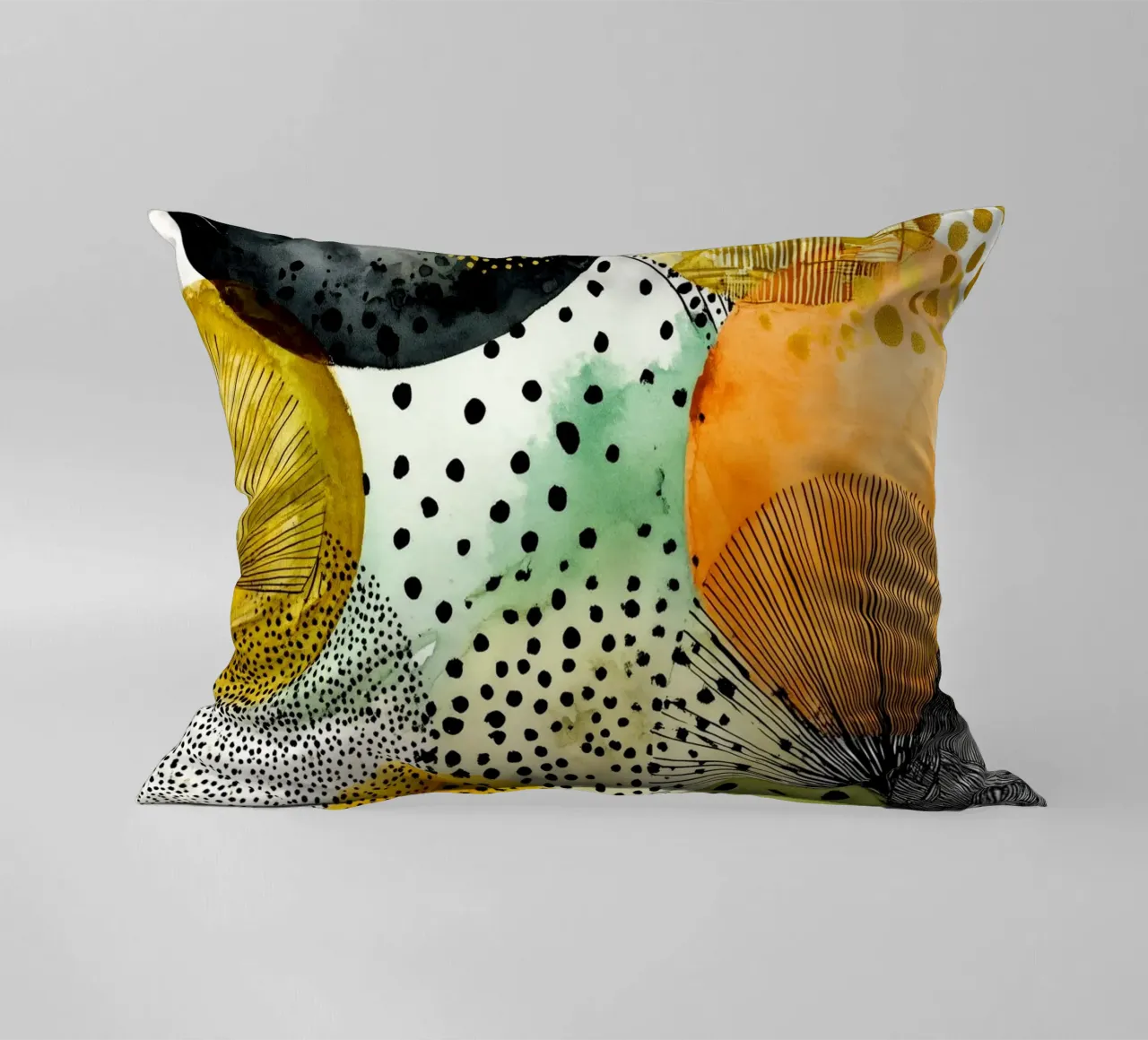 Abstraction no 20 decorative cushion by Justyna Jaszke JBJart