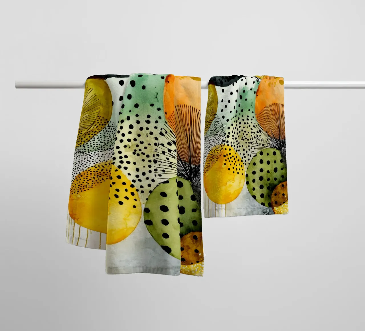 Abstraction no 20 towel by Justyna Jaszke JBJart