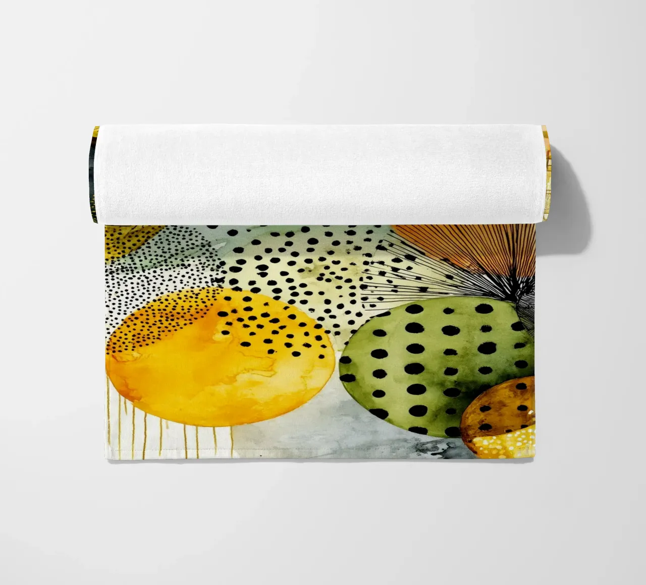 Abstraction no 20 beach towel by Justyna Jaszke JBJart