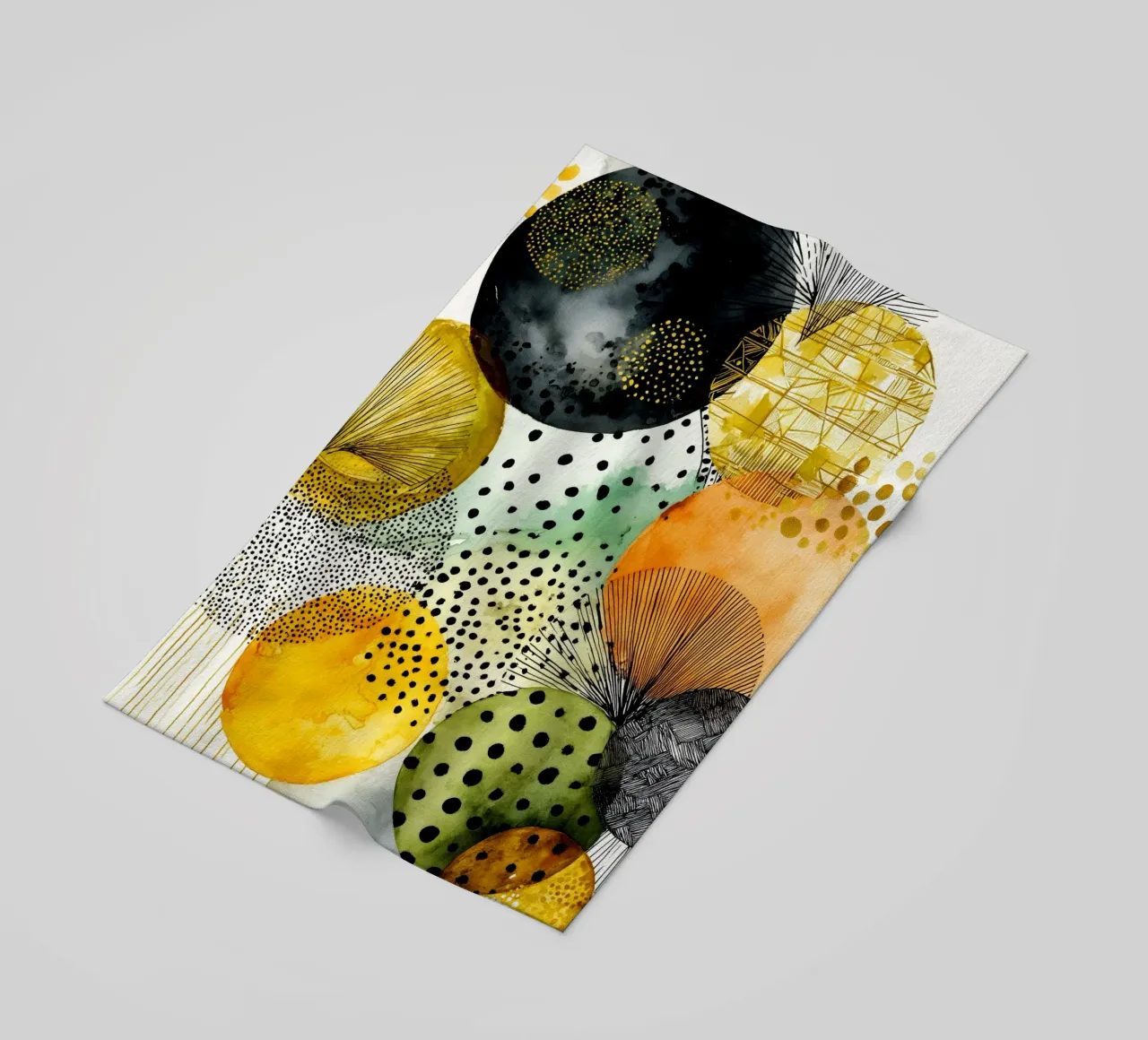 Abstraction no 20 beach towel by Justyna Jaszke JBJart