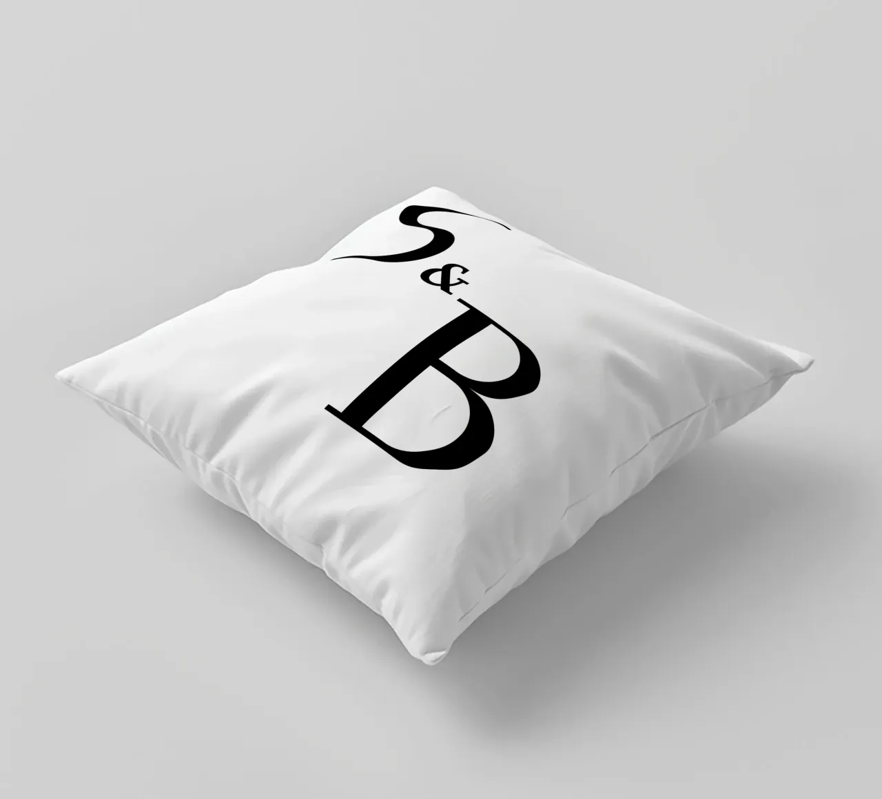 Lettera S & B design | idea regalo per coppie e amici cuscino da StrindesignStudio