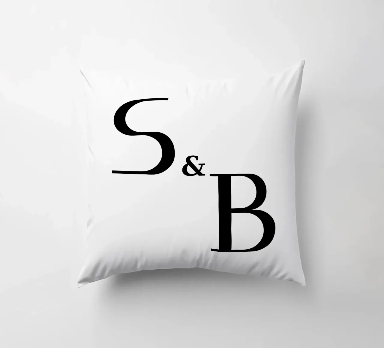 Lettera S & B design | idea regalo per coppie e amici cuscino da StrindesignStudio