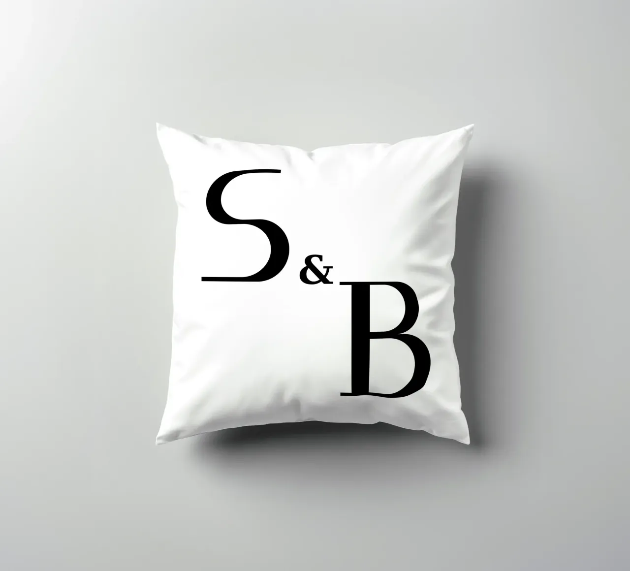 Lettera S & B design | idea regalo per coppie e amici cuscino da StrindesignStudio
