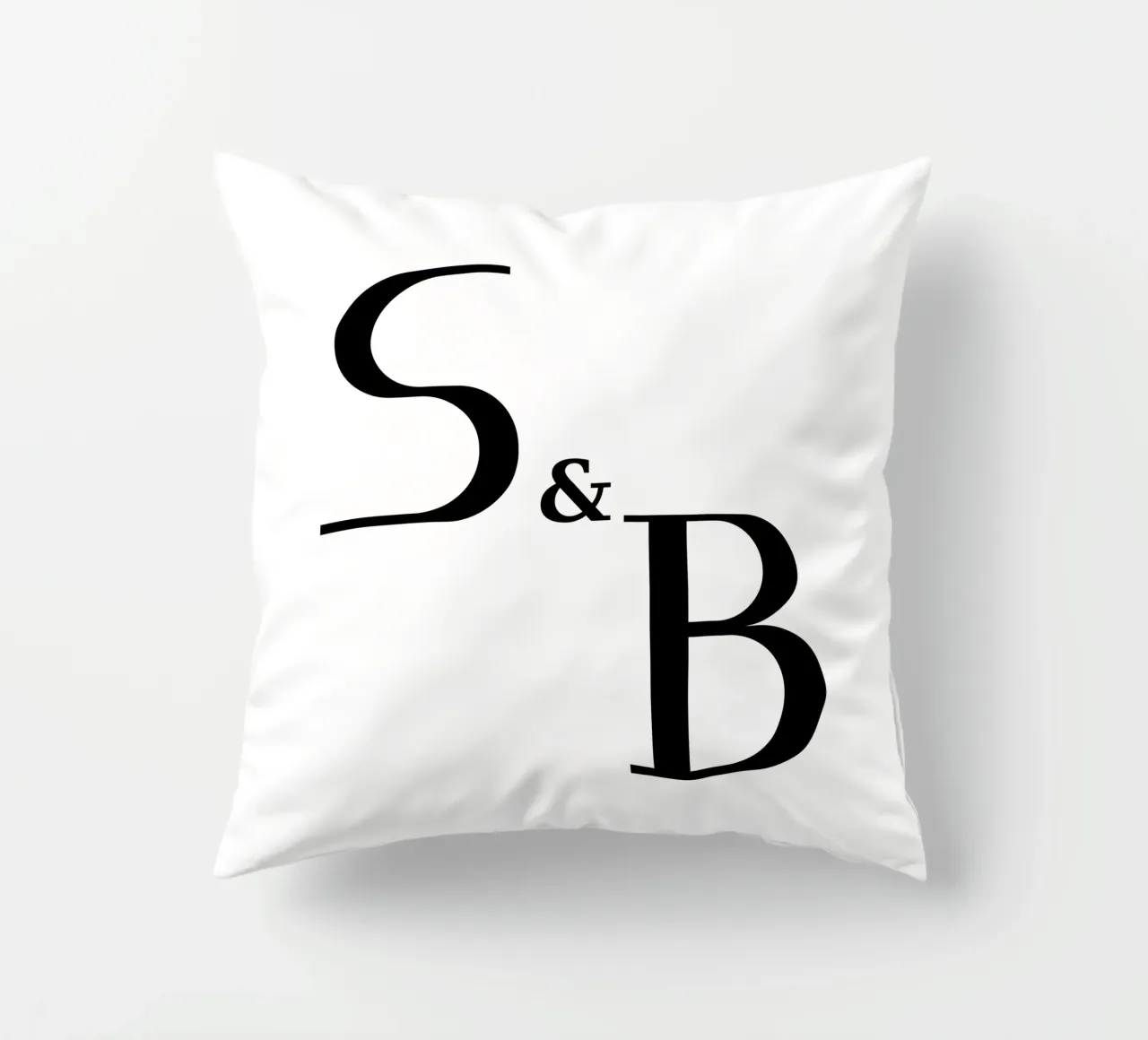 Lettera S & B design | idea regalo per coppie e amici cuscino da StrindesignStudio