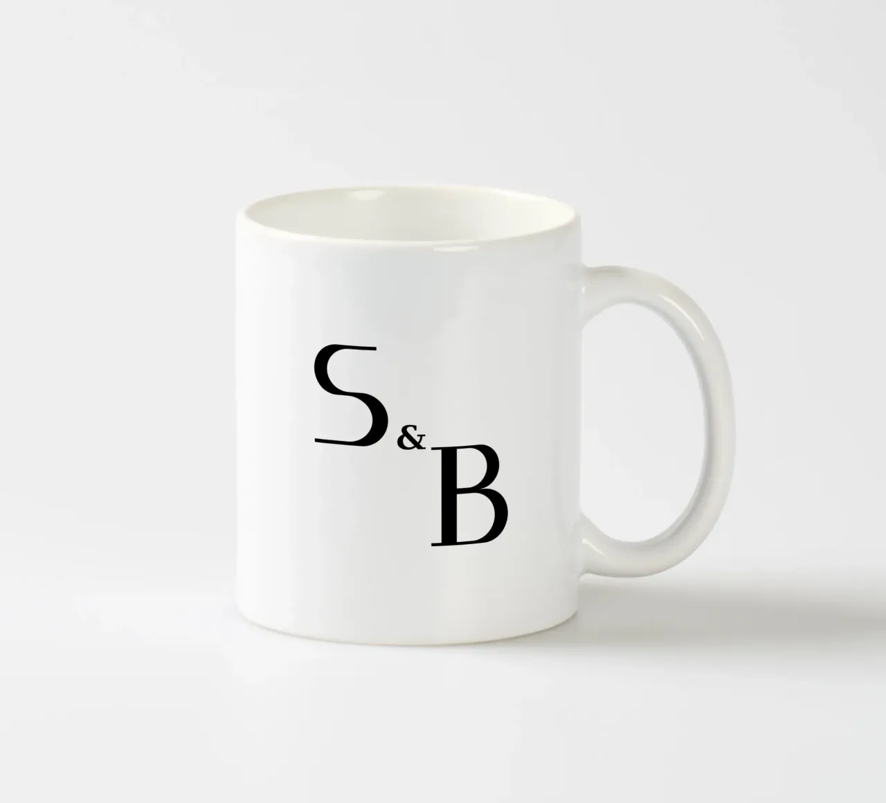 Lettera S & B design | idea regalo per coppie e amici tazza in ceramica da StrindesignStudio
