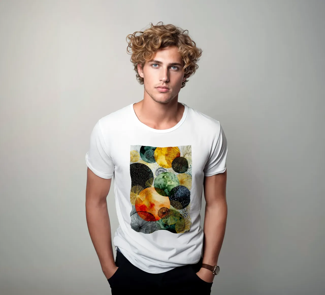 Abstraction no 21 t-shirt by Justyna Jaszke JBJart