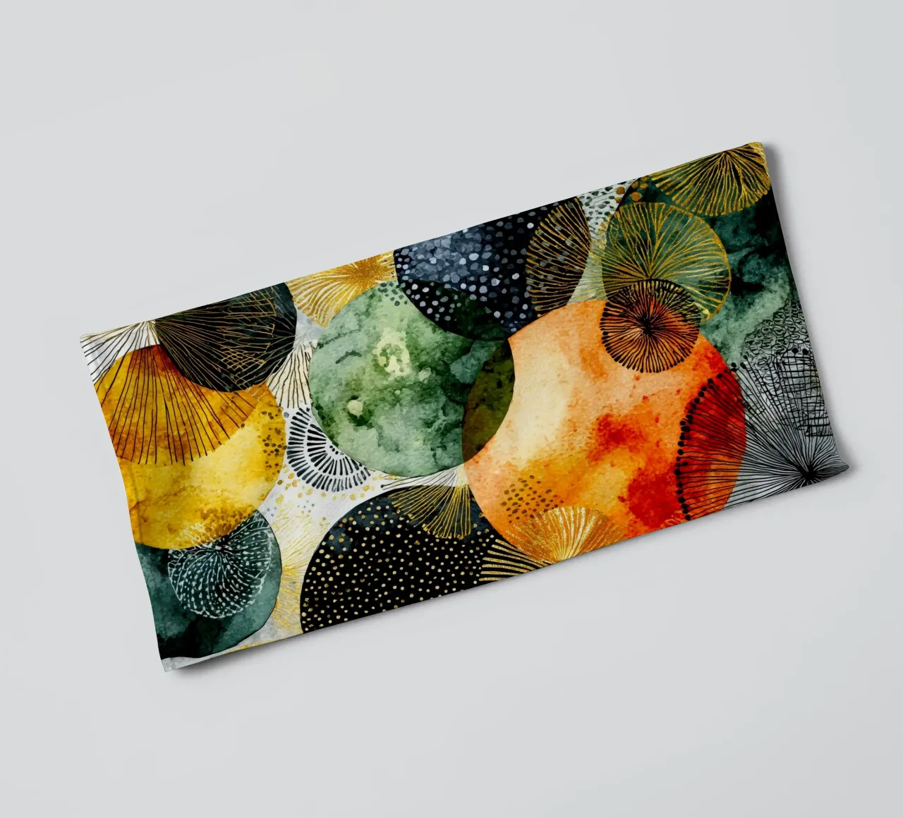 Abstraction no 21 towel by Justyna Jaszke JBJart