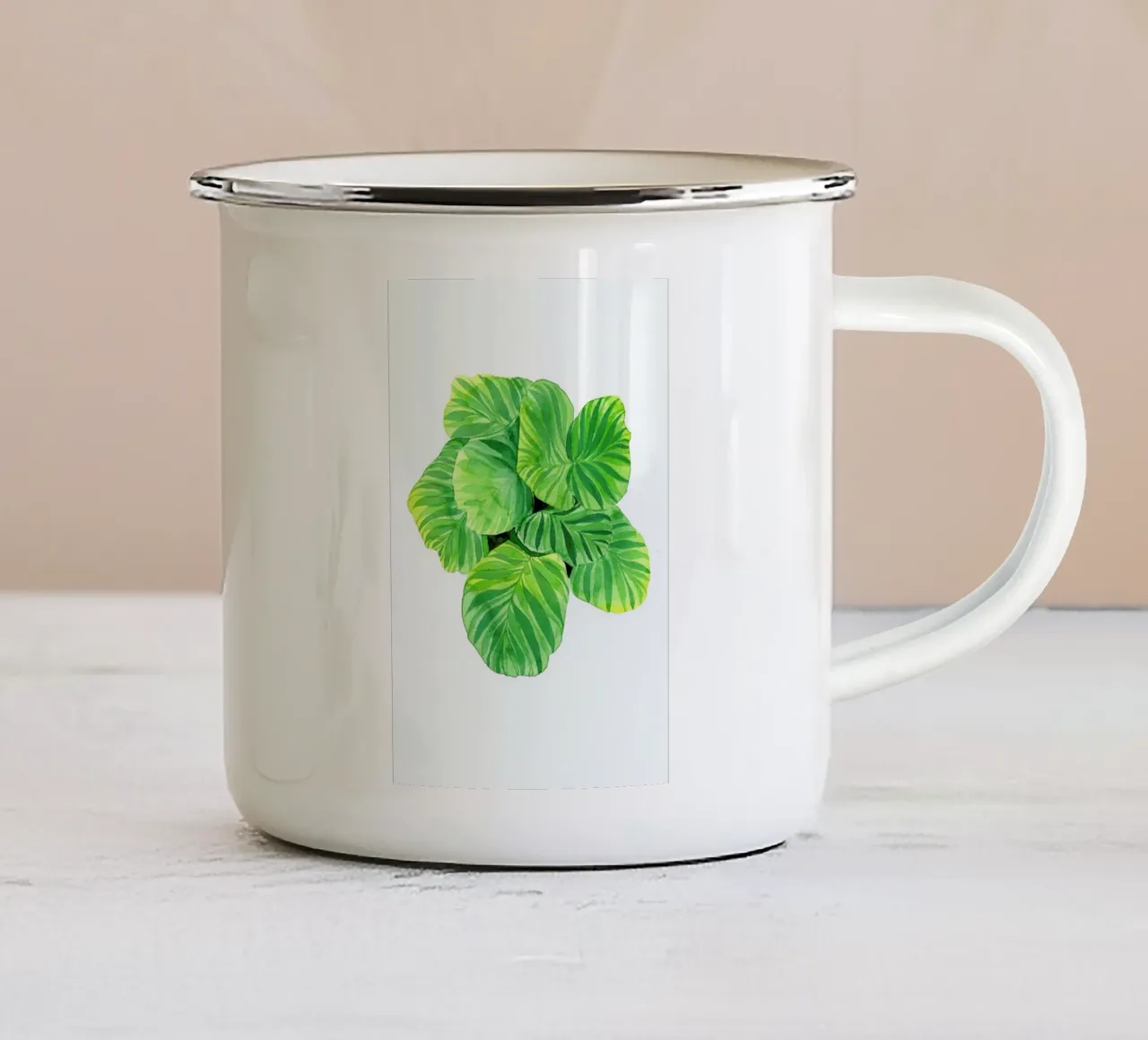 Calathea tazza in smalto da youdesignme