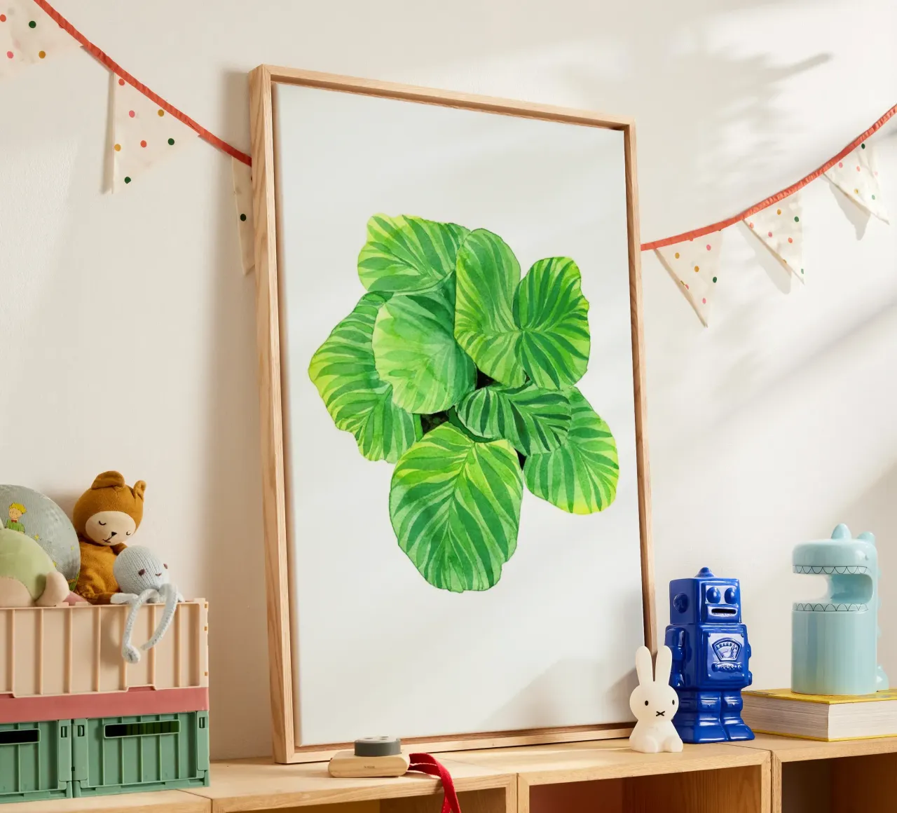 Calathea tela con Cornice a cassetta da youdesignme