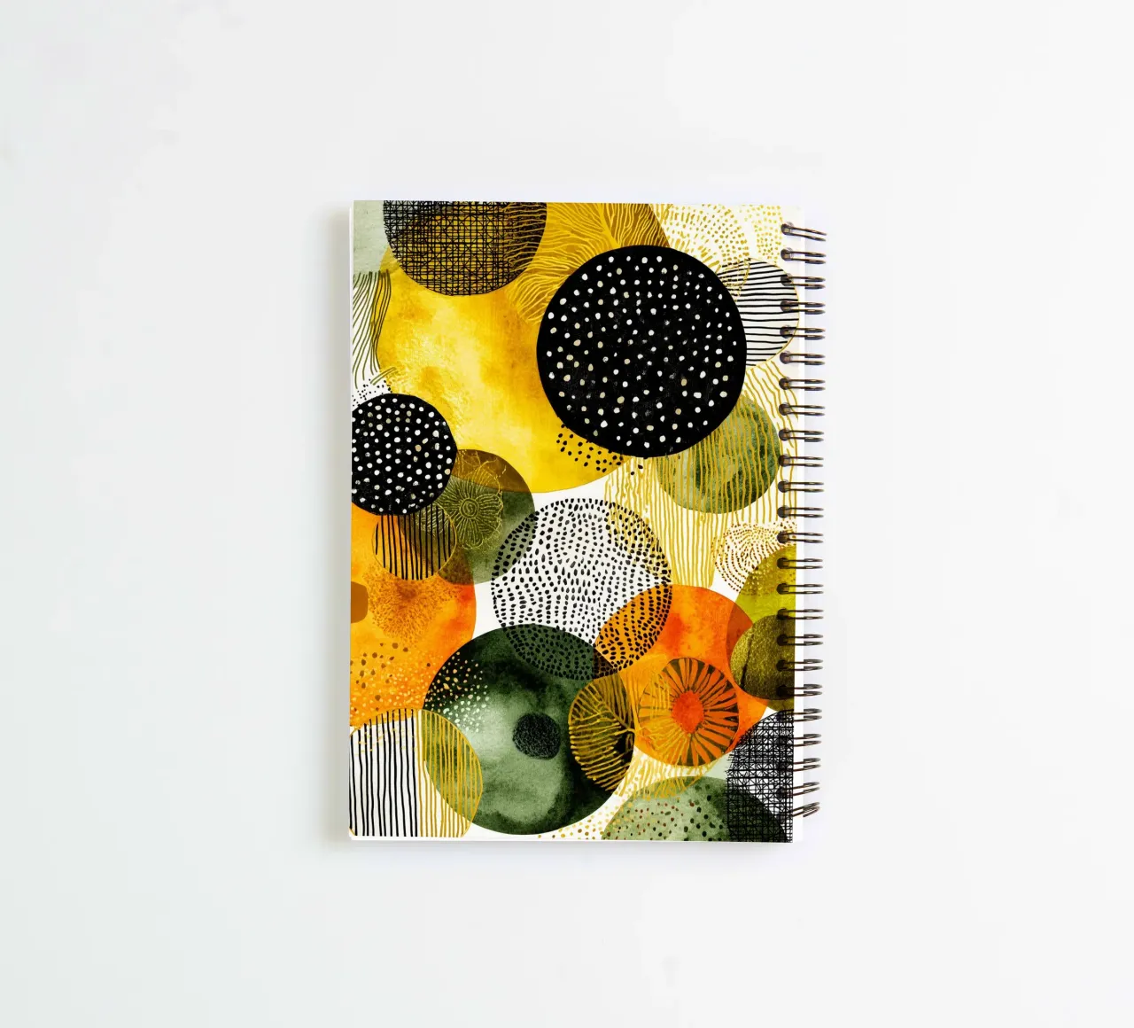 Abstraction no 22 spiral notebook by Justyna Jaszke JBJart