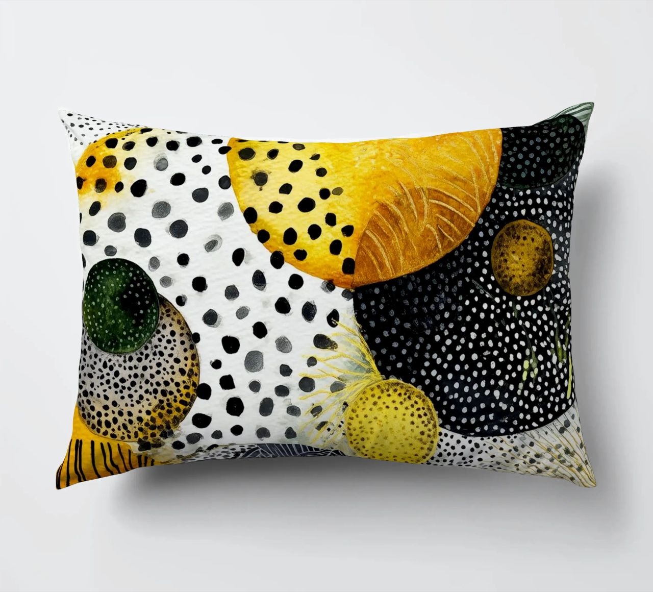 Abstraction no 23 decorative cushion by Justyna Jaszke JBJart
