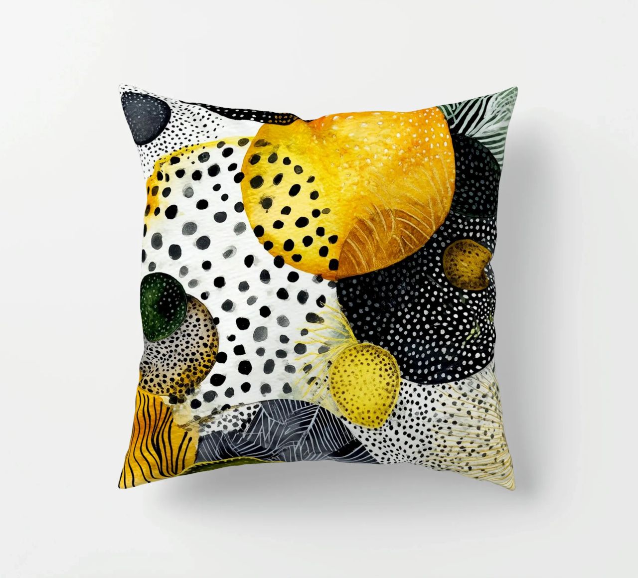 Abstraction no 23 decorative cushion by Justyna Jaszke JBJart