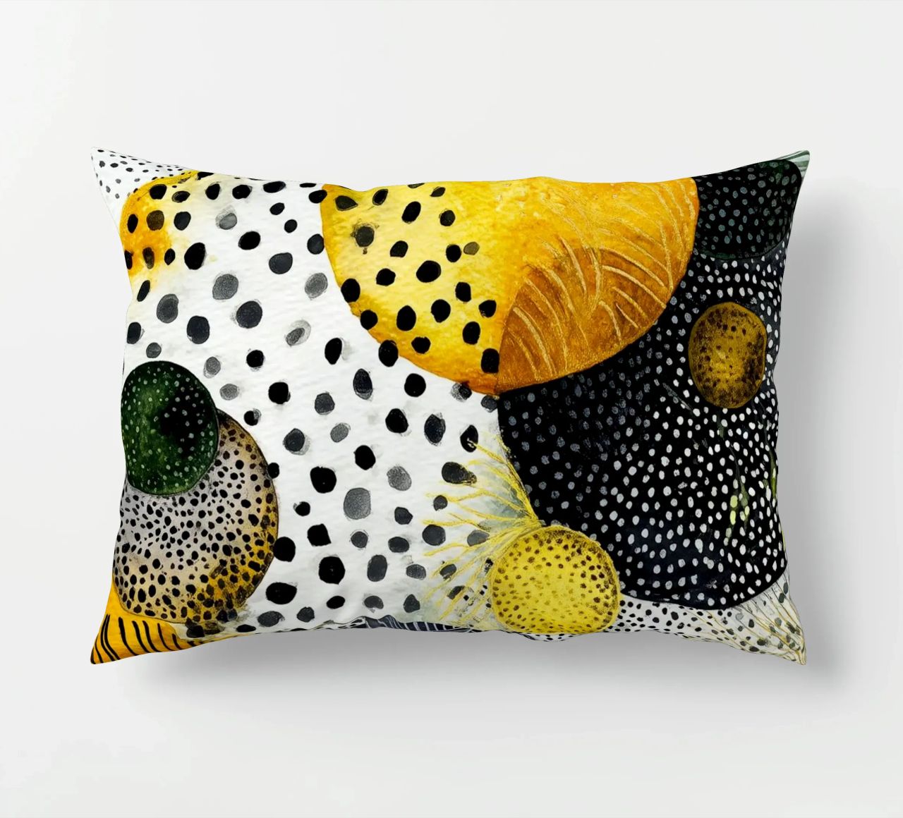 Abstraction no 23 decorative cushion by Justyna Jaszke JBJart