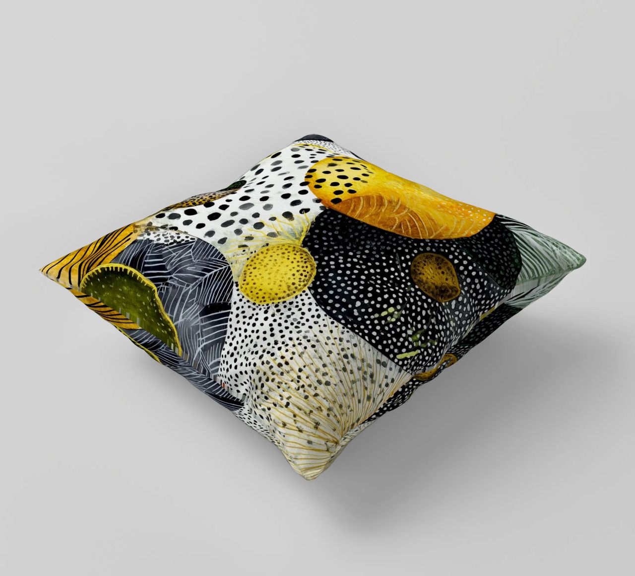 Abstraction no 23 decorative cushion by Justyna Jaszke JBJart