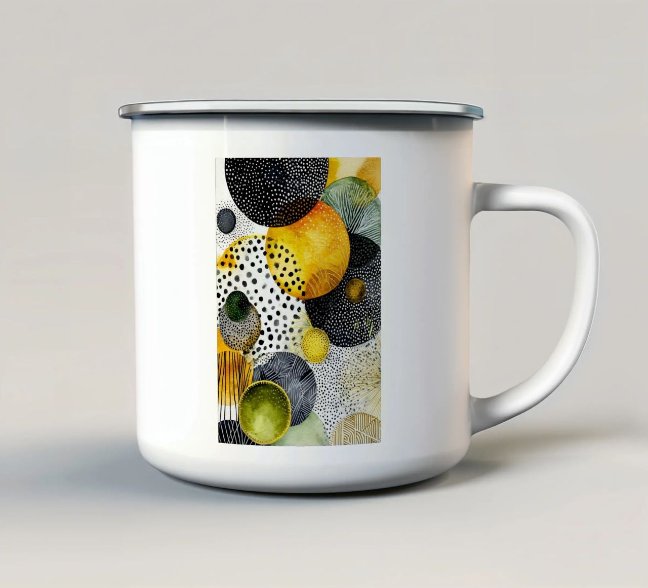 Astrazione n. 23 tazza in smalto da Justyna Jaszke JBJart