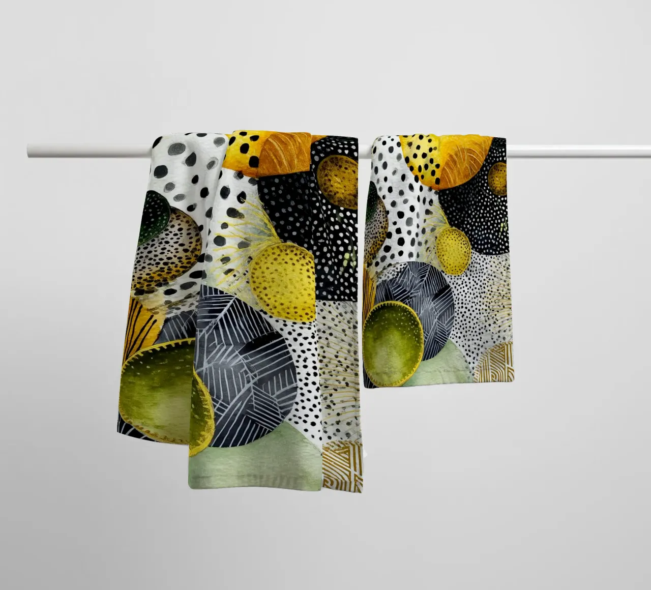 Abstraction no 23 towel by Justyna Jaszke JBJart