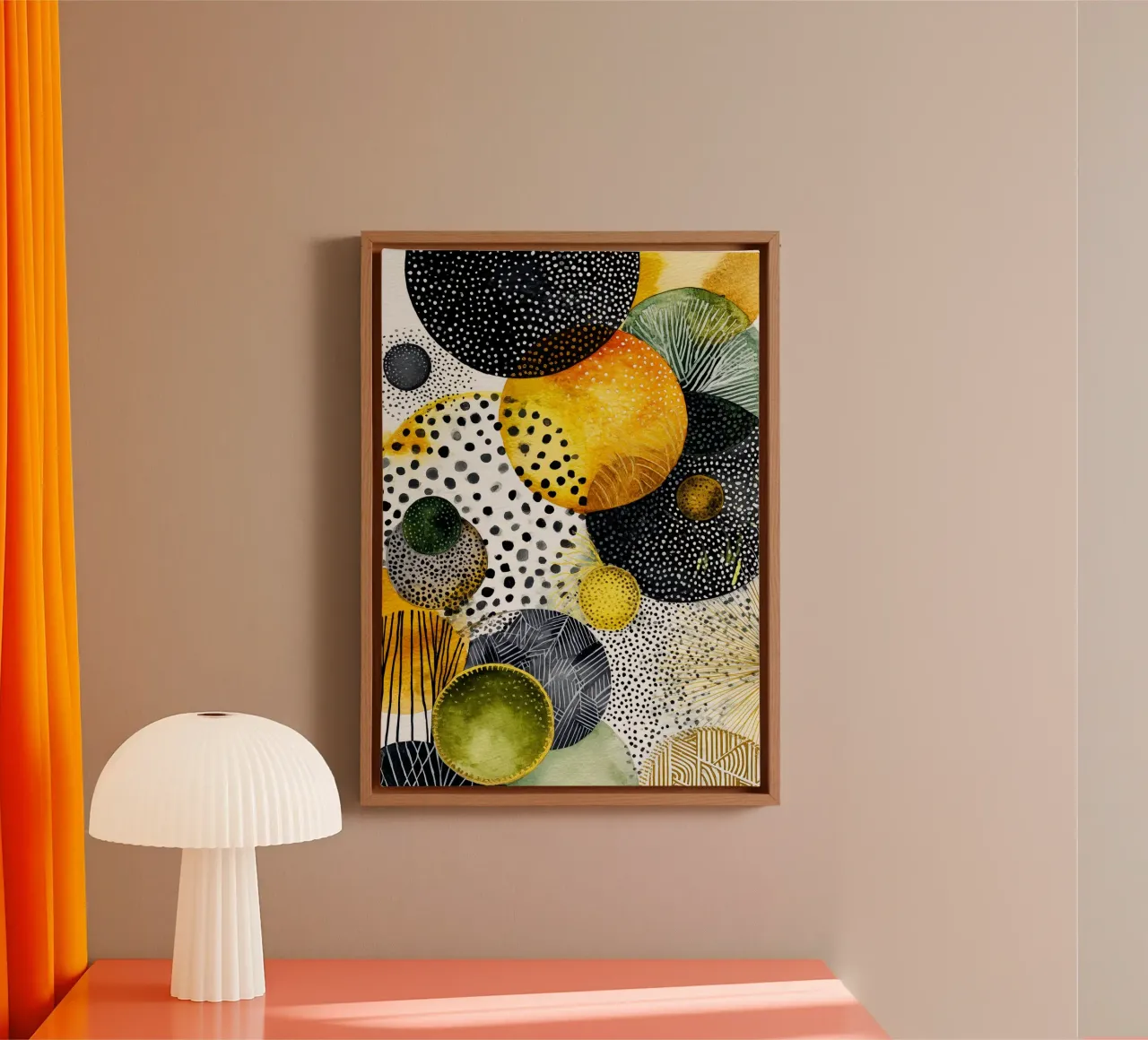 Abstraction no 23 canvas with Floater frame by Justyna Jaszke JBJart
