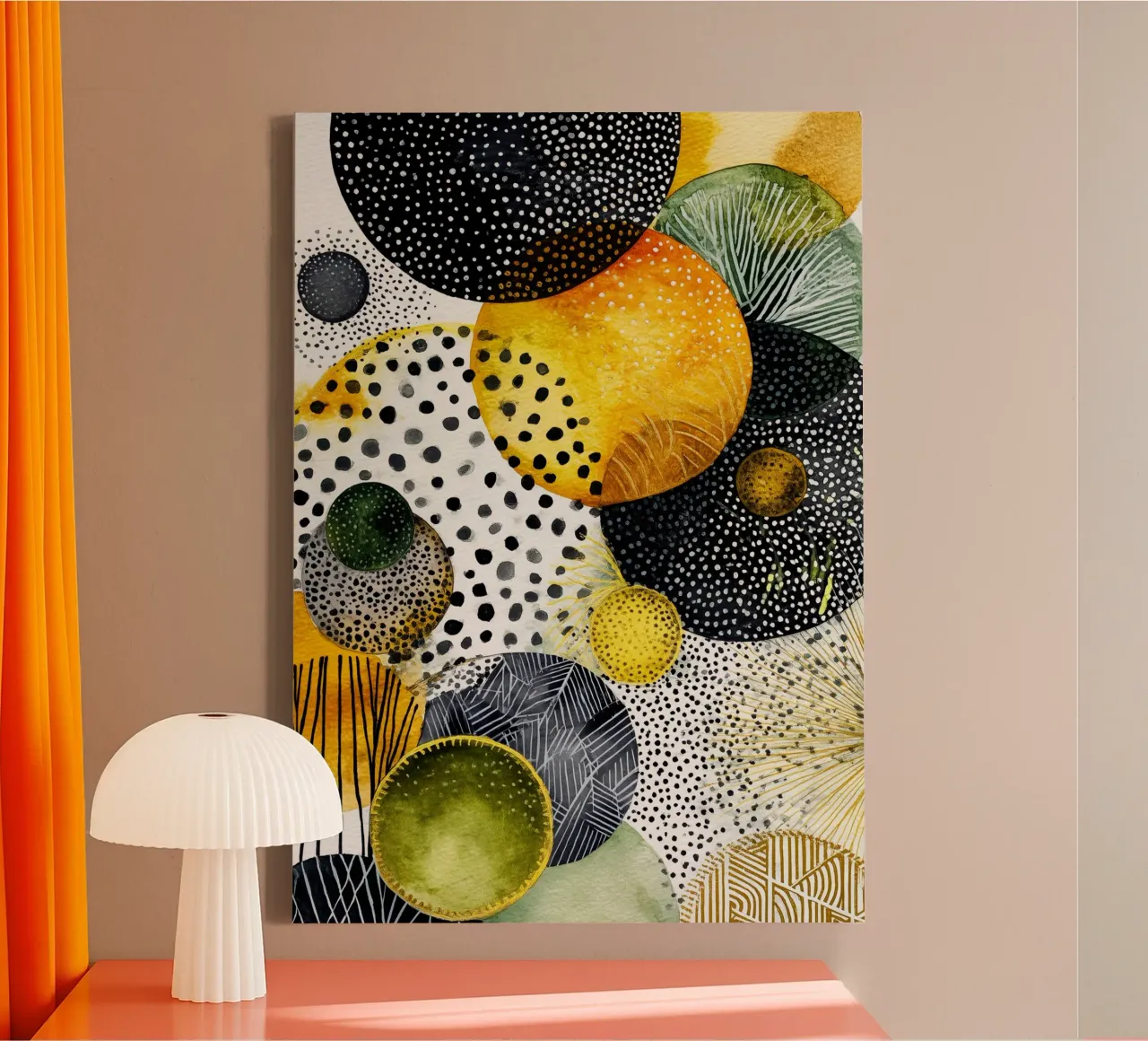 Abstraction no 23 canvas with Floater frame by Justyna Jaszke JBJart