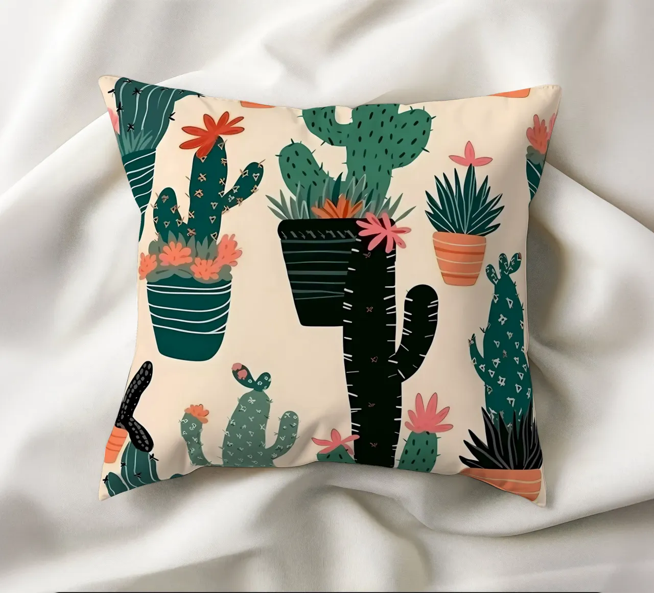 Cacti Zone cuscino da George Griefy