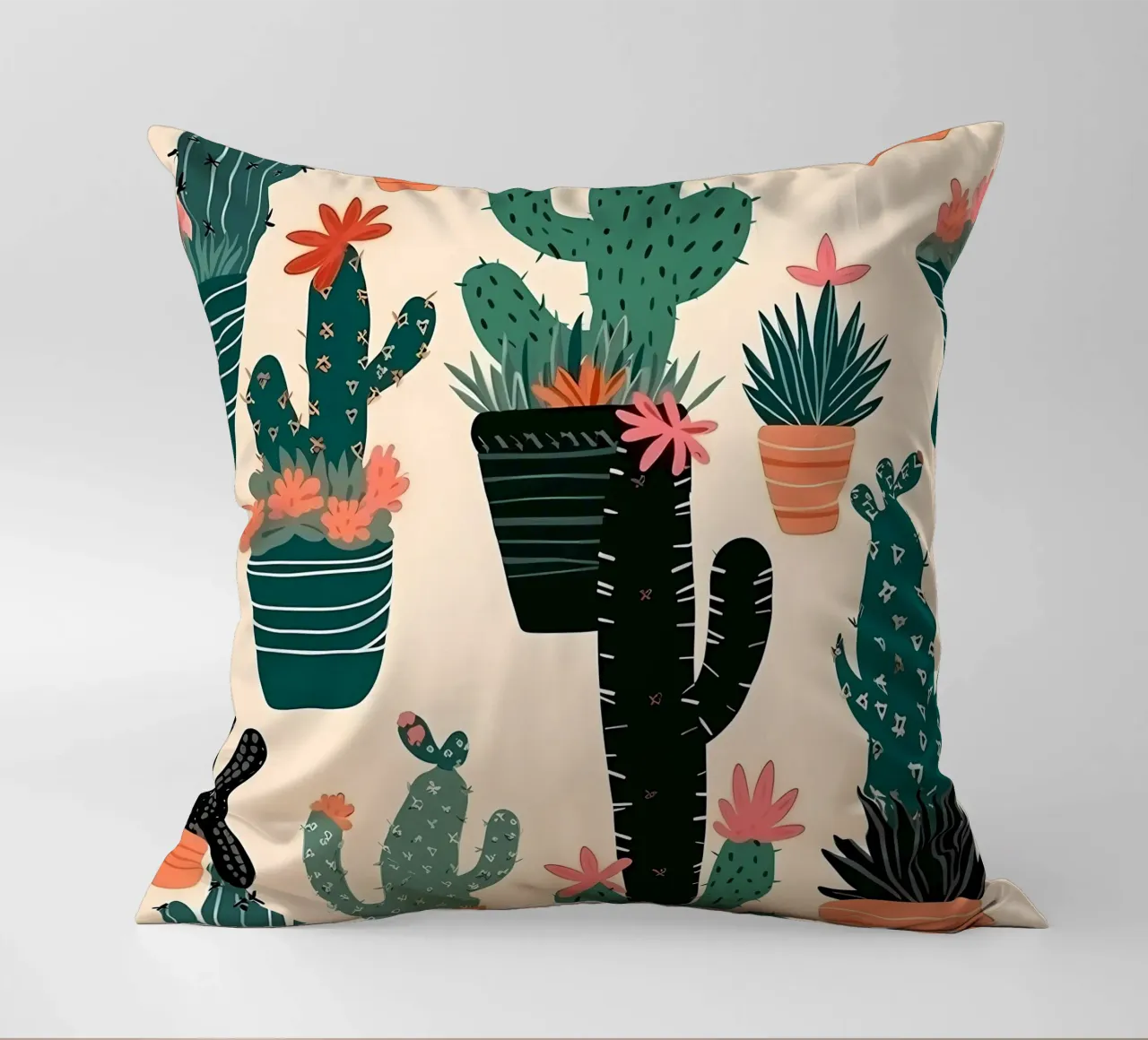 Cacti Zone cuscino da George Griefy