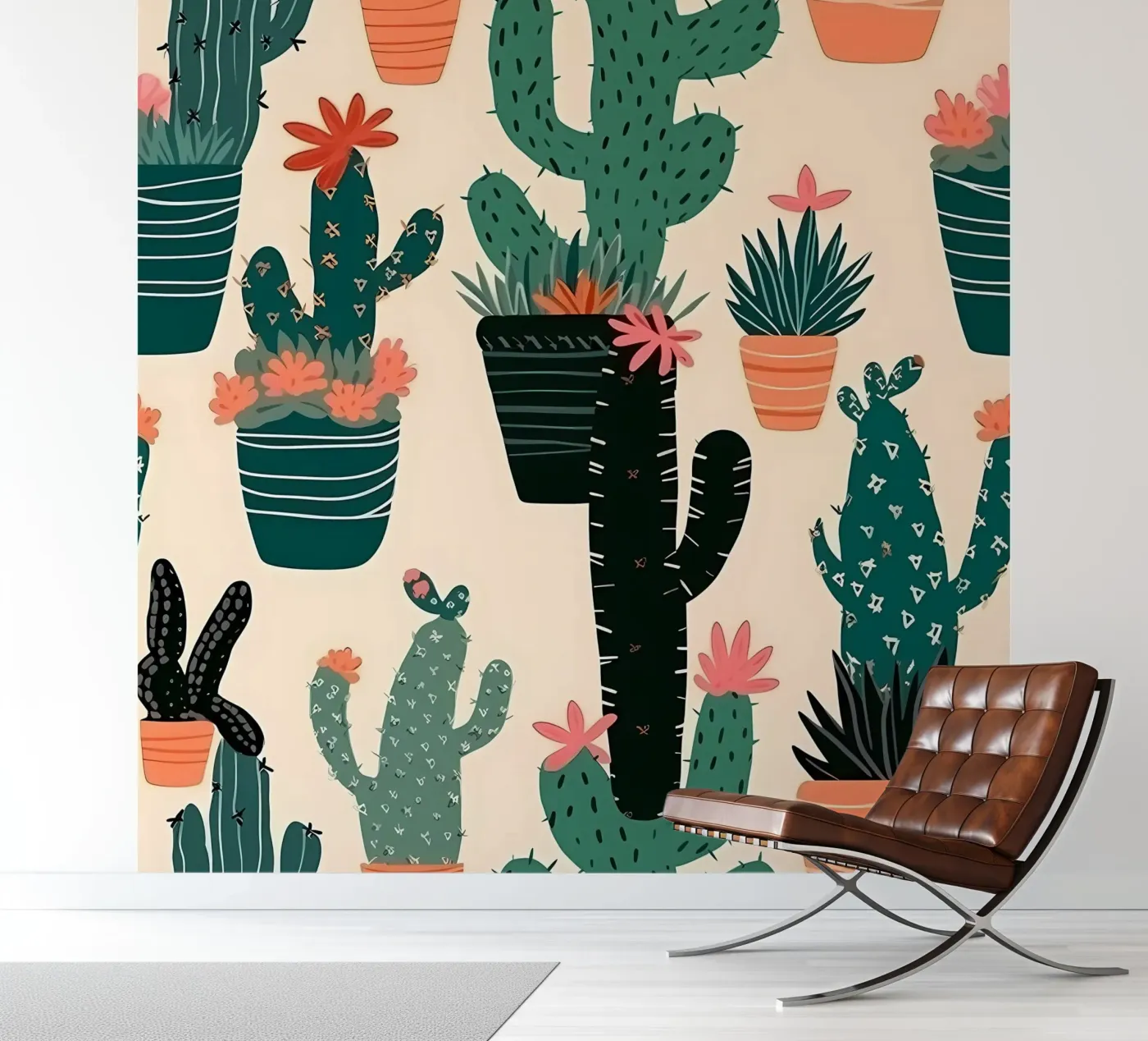 Cacti Zone fotobehang van George Griefy