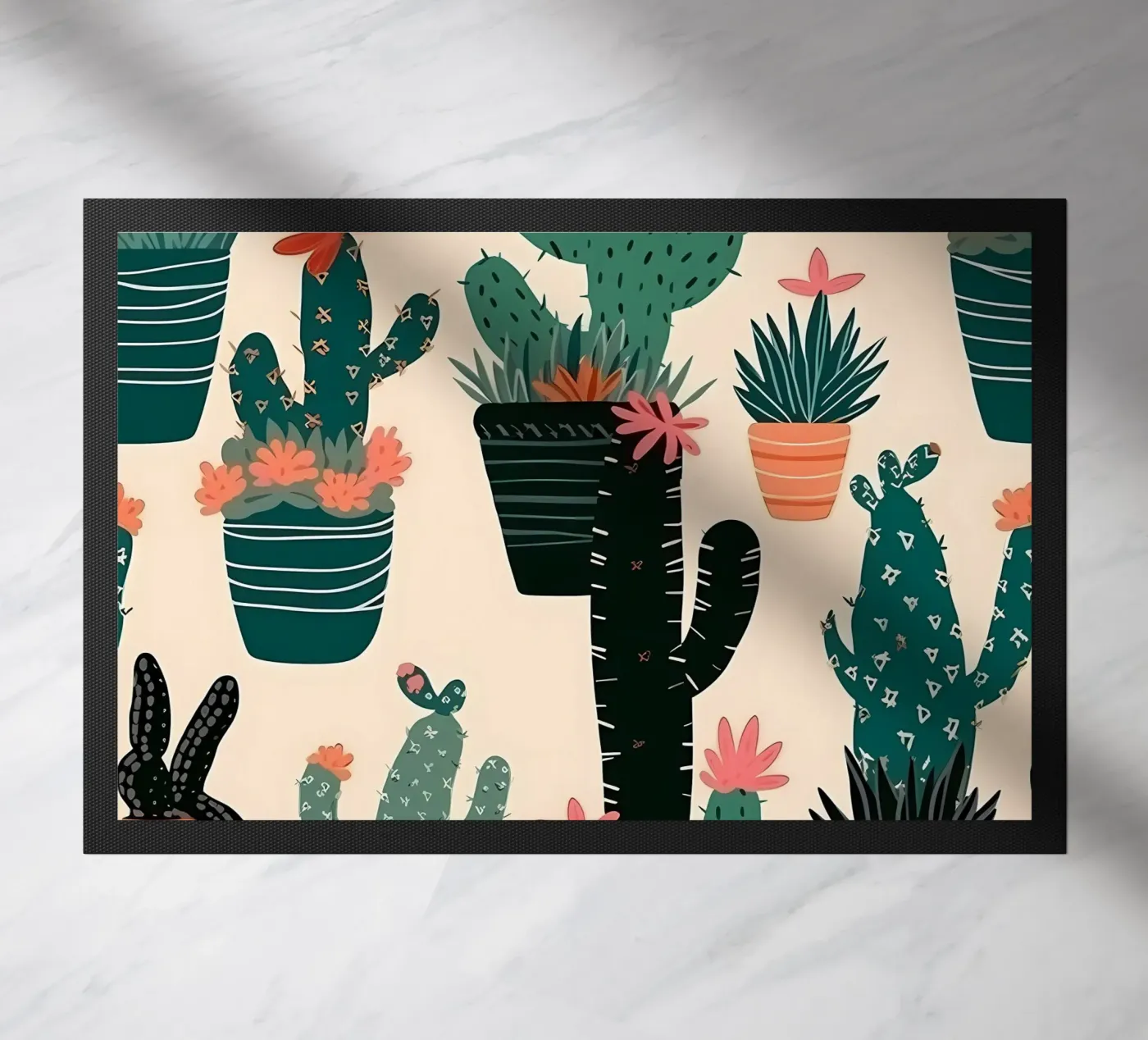 Cacti Zone doormat by George Griefy