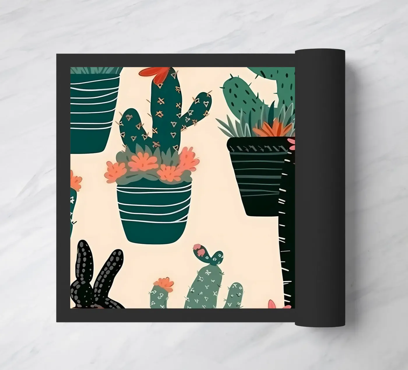 Cacti Zone doormat by George Griefy