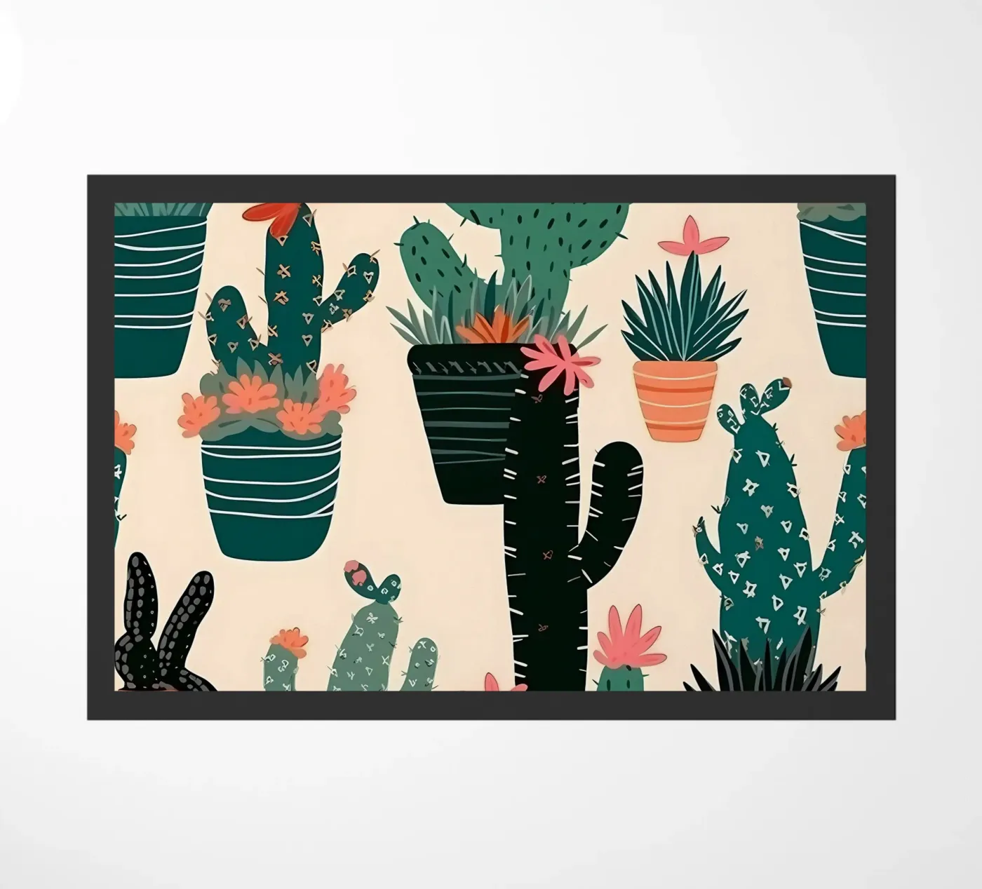 Cacti Zone doormat by George Griefy