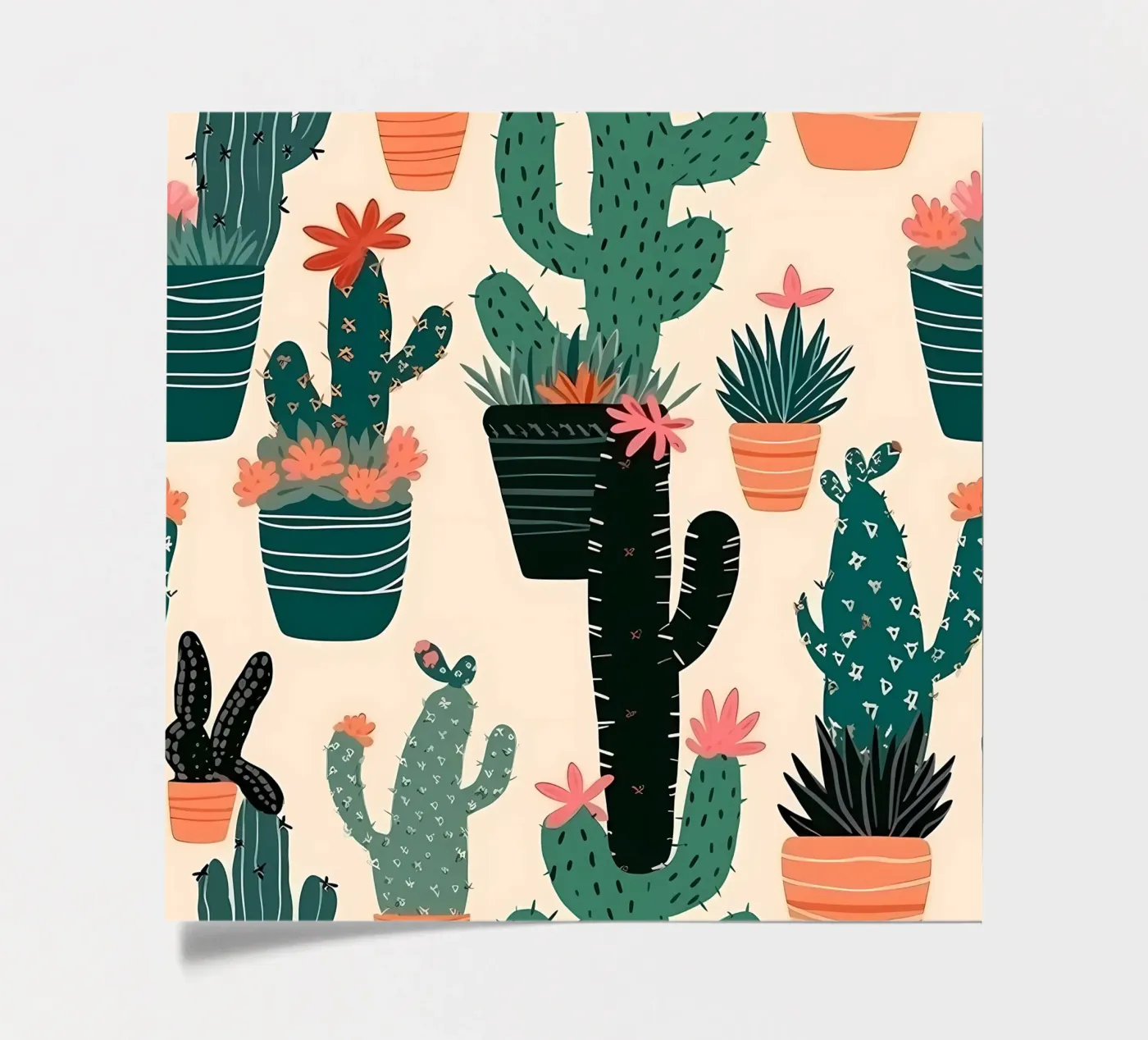 Cacti Zone sticker sheet by George Griefy