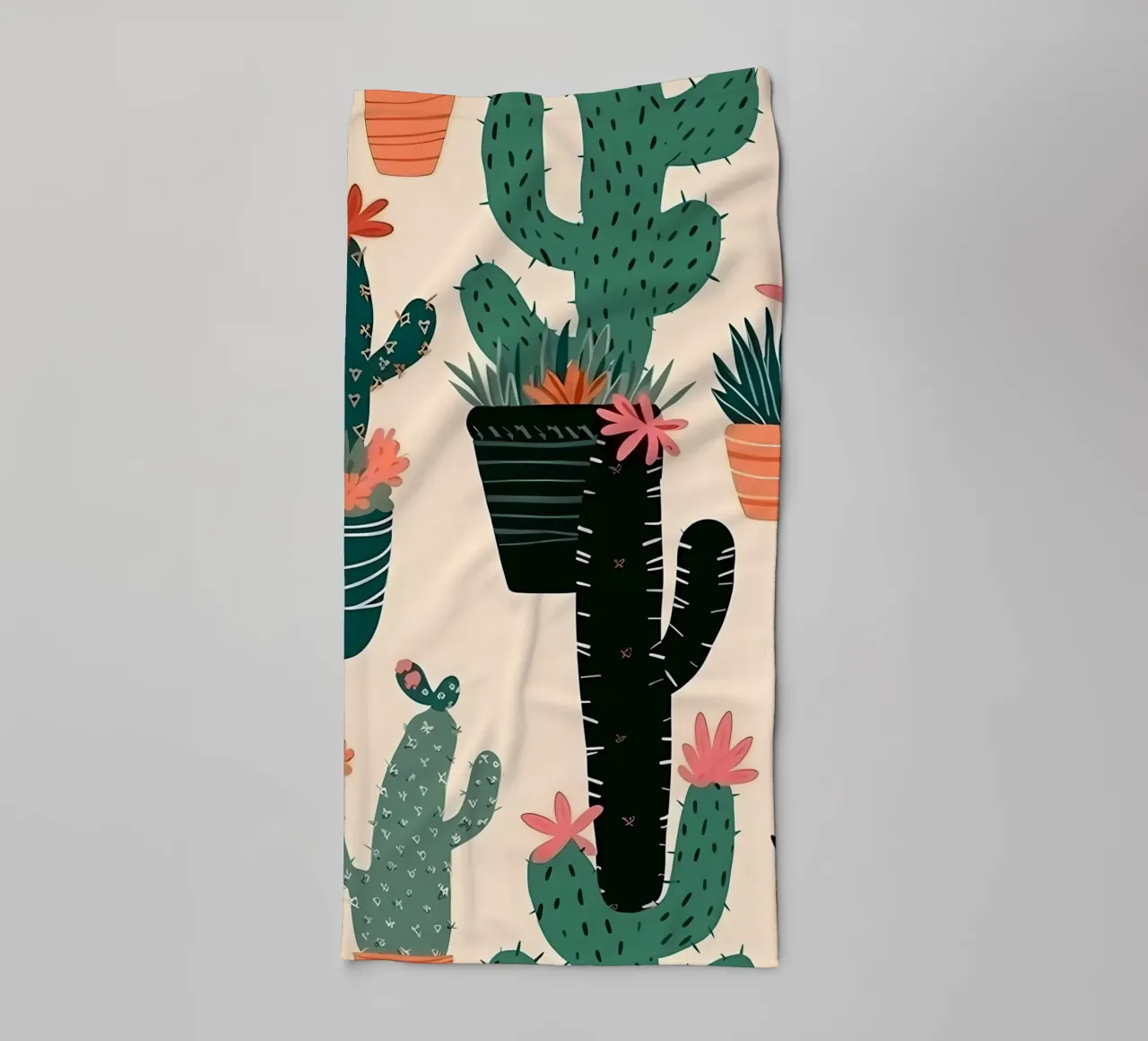 Cacti Zone asciugamano da bagno da George Griefy