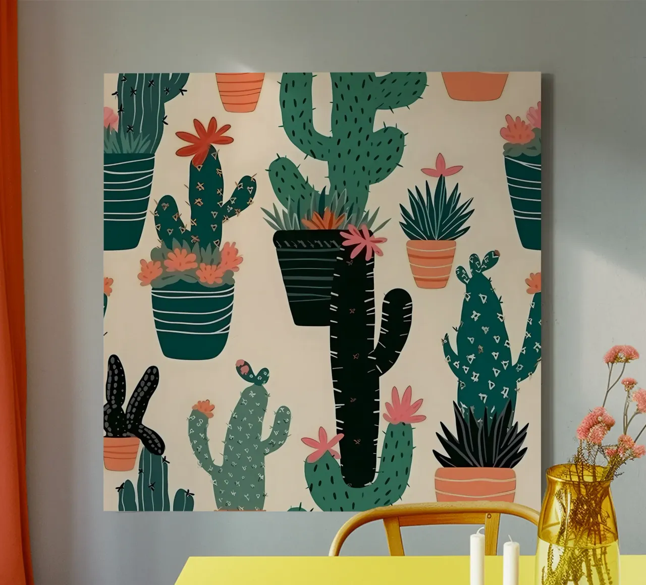 Cacti Zone canvas by George Griefy