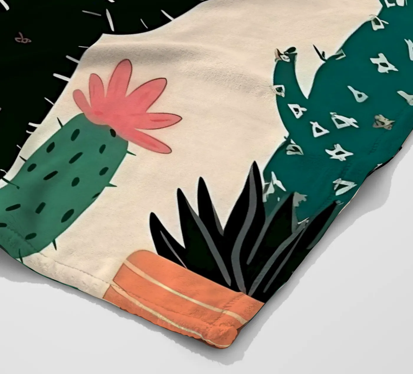 Cacti Zone Fleecedecke von George Griefy