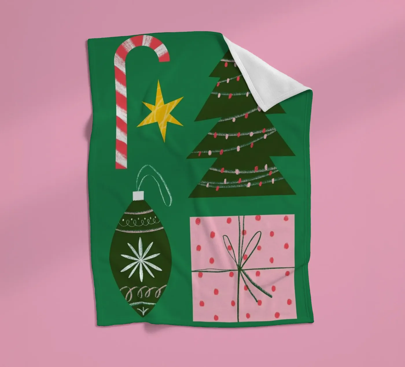 Christmas Essentials fleece blanket by Studio One