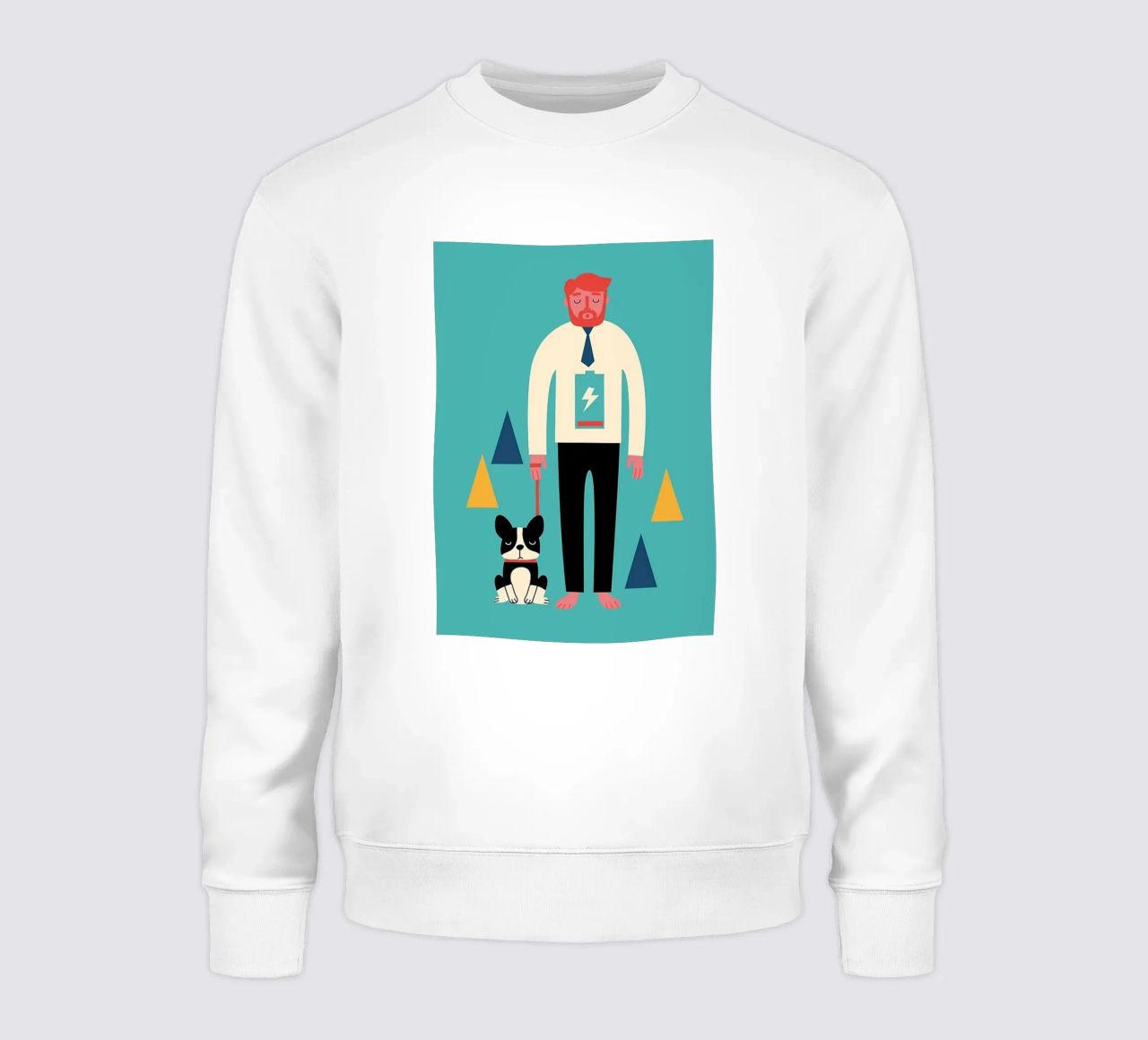 chien attaché avec une corde pieds nus sweat de westface store