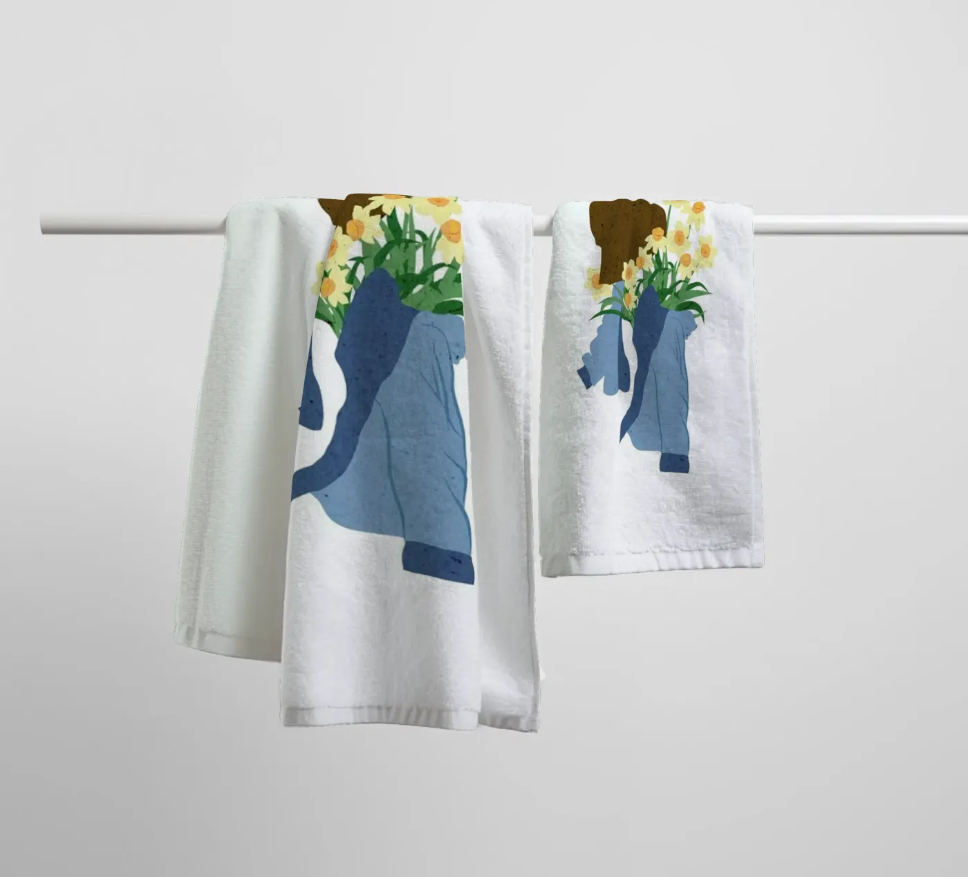 Daffodils badhanddoek van Duong Tu Tran