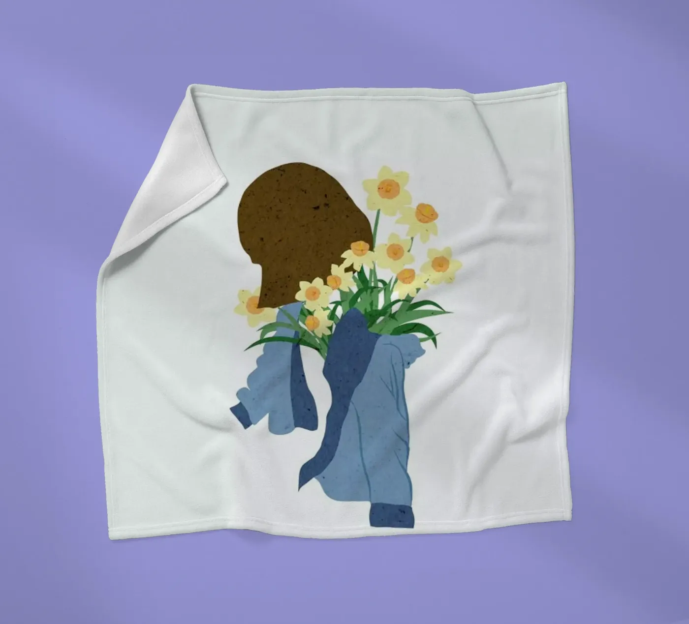 Daffodils fleecedeken van Duong Tu Tran