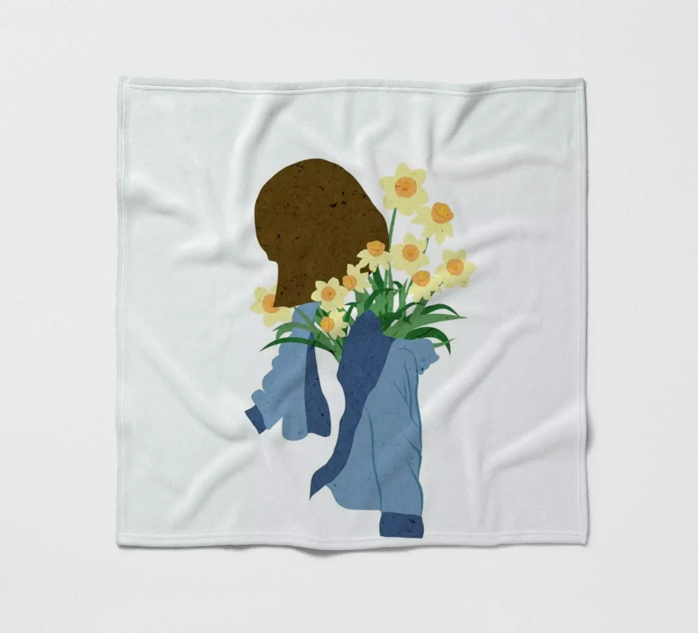 Daffodils fleecedeken van Duong Tu Tran