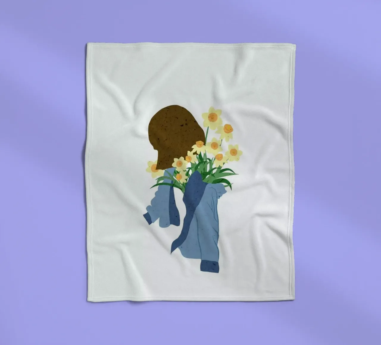 Daffodils Fleecedecke von Duong Tu Tran